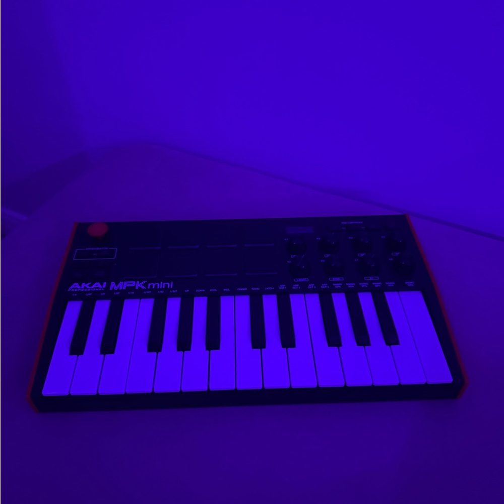 MPK Mini Black and White MIDI Controller